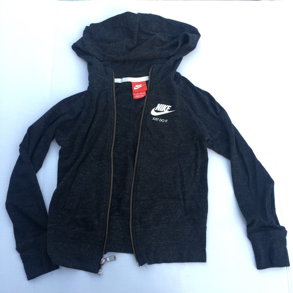 Kids Size XS Nike Gray Zip Up Jacket